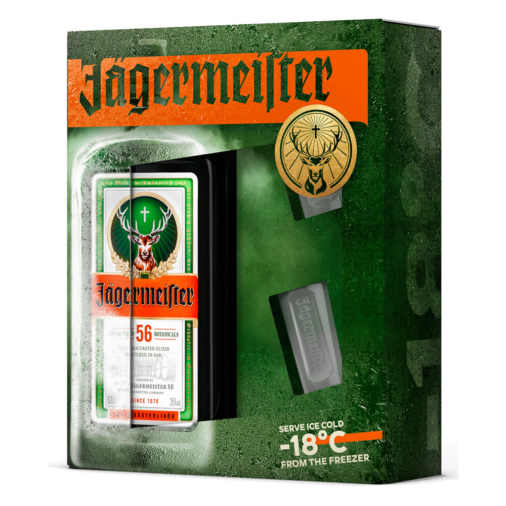 Jagermeister 75cl With Glass